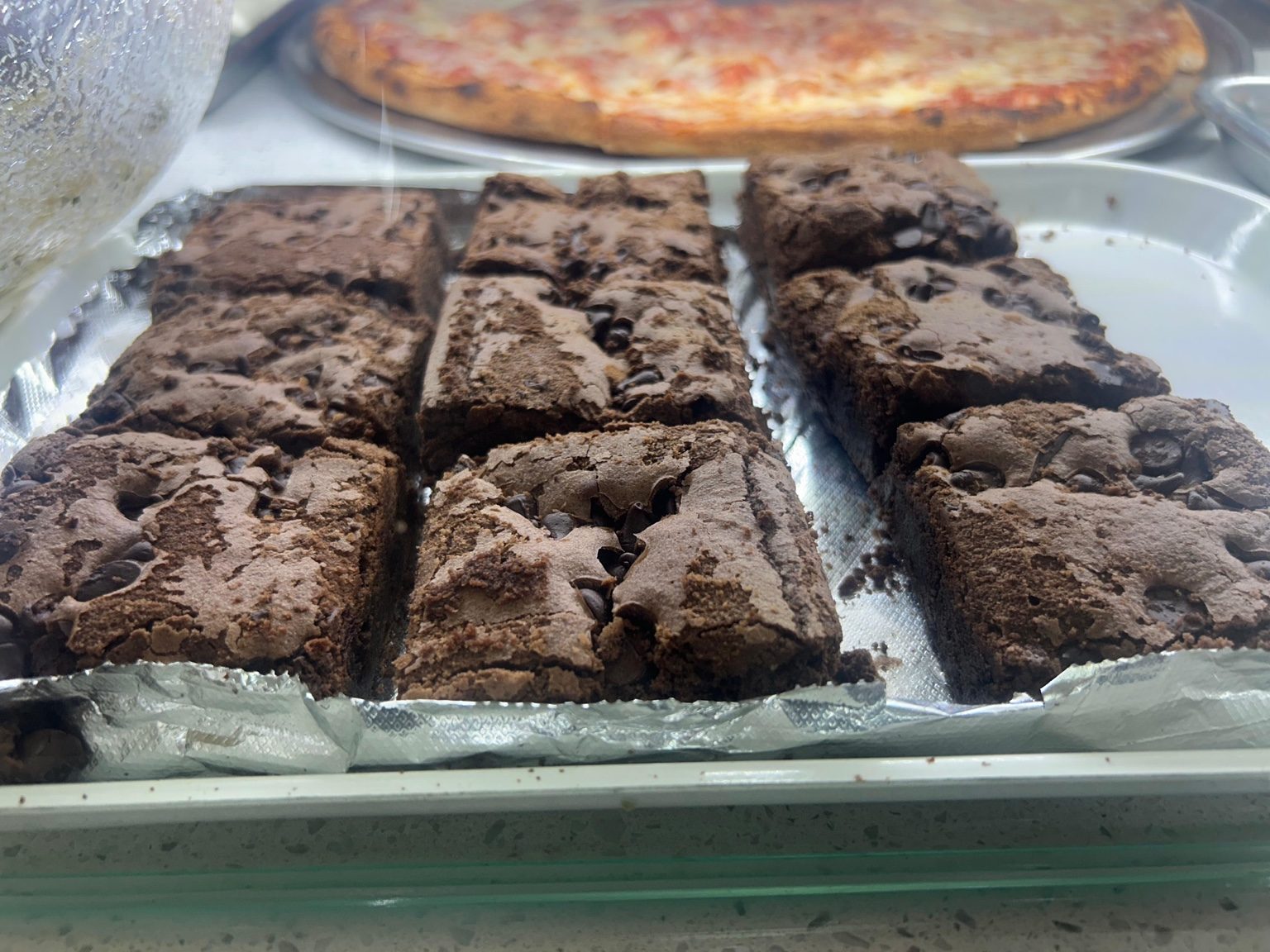 Fresh-baked brownies