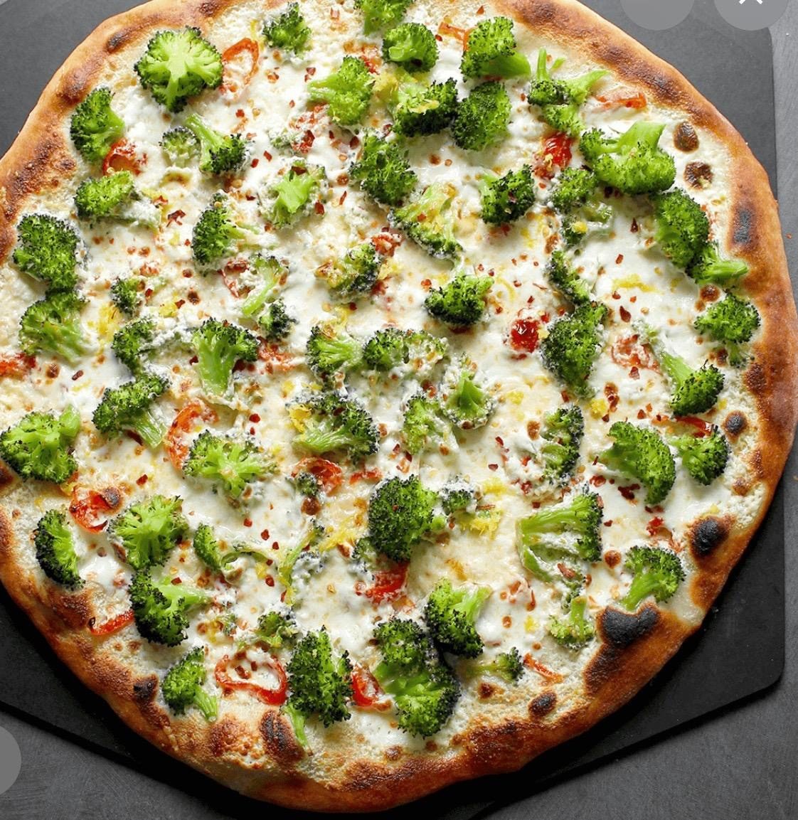 Broccoli pizza