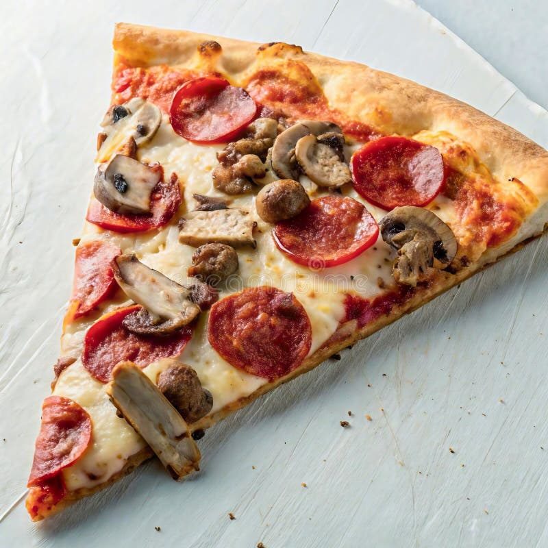 Pepperoni and mushroom slice